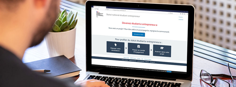 Statut Étudiant Entrepreneur - Démarches en ligne sur SNEE - Site Internet Ministère