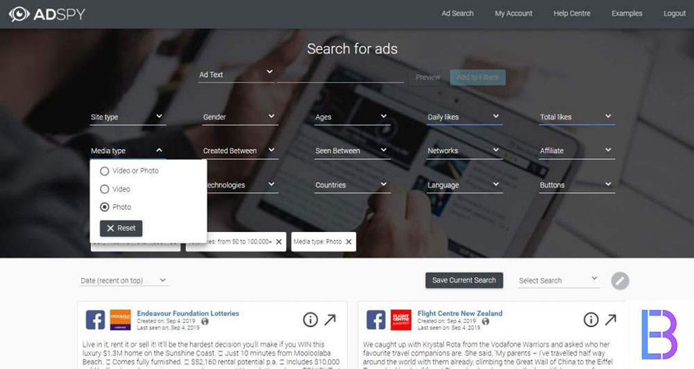AdSpy, le moteur de recherche de publicités qui cartonddent